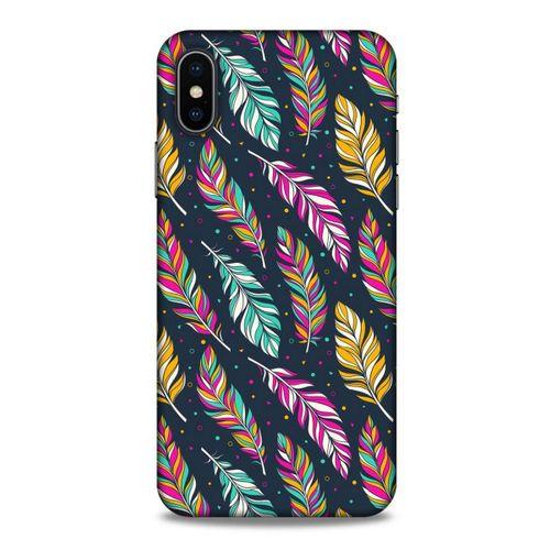 Apple Iphone X Kılıf Desenli Özel Seri Tüyler (13) Silikon Kap