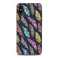 Apple Iphone X Kılıf Desenli Özel Seri Tüyler (13) Silikon Kap