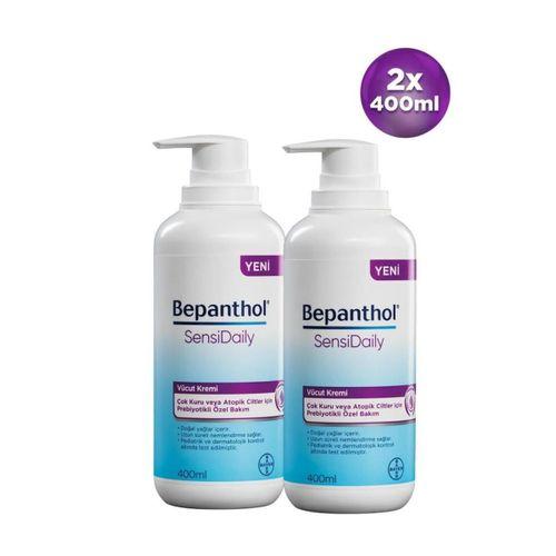 Bepanthol Sensidaily Pompalı Vücut Kremi 400 ml 2'li Avantajlı Paket