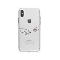 iPhone X Hand And Paw Premium Şeffaf Telefon Kılıfı