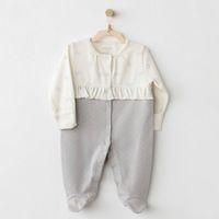 Andywawa Andywawa AC26255 Baby Bow Bliss Tulum Ecru Grey