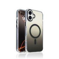 Apple iPhone 16 Kılıf M-safe Şarj Özellikli Transparan Renk Geçişli Zore Toros Kapak