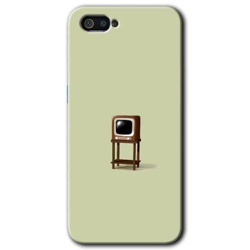 Realme C2 Kılıf HD Desen Baskılı Arka Kapak + Temperli Cam - Retro-TV