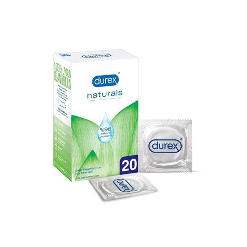 Durex Naturals Doğal Kayganlaştırıcılı İnce Prezervatif 20 'lı