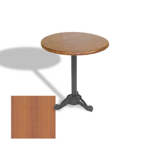 Dockers Çipa Döküm Ayak Yuvarlak Masa Çap 80cm - (Werzalit, Wermodin ve Allzalit Tabla) - Koyu Ahşap