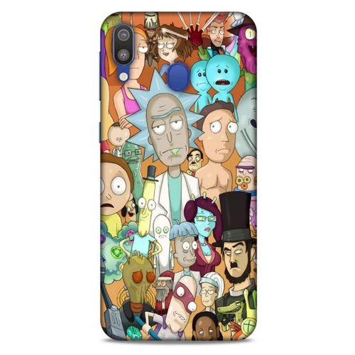 Samsung Galaxy M20 Uyumlu Kılıf Rick And Morty (35) Fit Design Kılıf Cop Rick