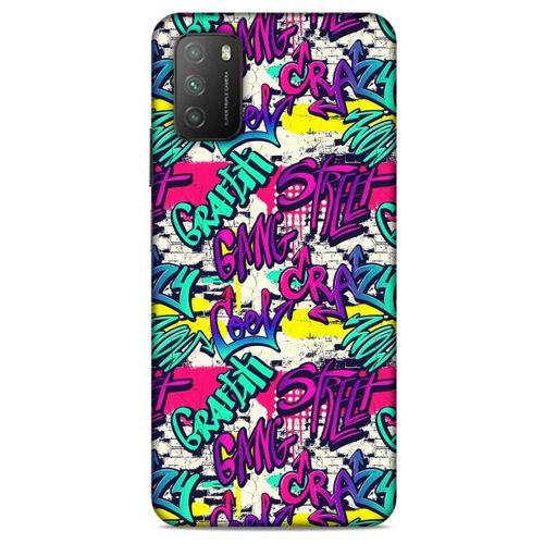 Lopard Xiaomi Poco M3 Uyumlu Kılıf Graffitix (29) Arka Koruma Kılıfı