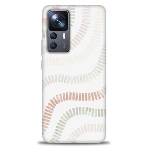 Xiaomi Mi 12T Pro Kılıf HD Baskılı Kılıf - Renkli Mozaik + Tam Ekran Koruyucu