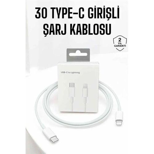 Iphone Uyumlu İos Uyumlu Lightning Hızlı Şarj Tye C Lightning Şarj Kablosu