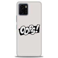 Vivo Y33S Kılıf HD Baskılı Kılıf - Oops! + Tam Ekran Koruyucu