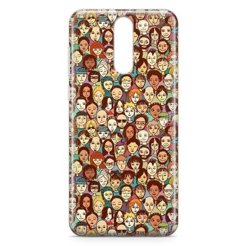 Huawei Nova 2i Kılıf Binbir Surat Arka Kapak Koruma Desenli Full Koruyucu