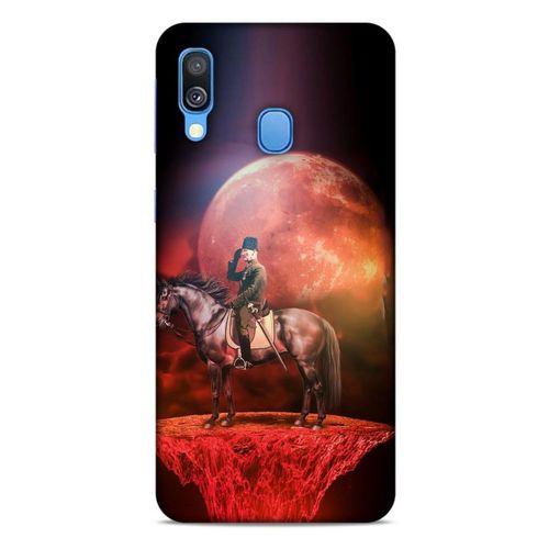Samsung Galaxy A40 Kılıf Atatürk (49) Ultra Silikon Kılıf Uzay