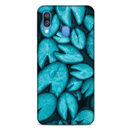 Lopard Samsung Galaxy A40 Uyumlu Kılıf Bahar (36) Glitter Kılıf Turkuaz