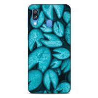 Lopard Samsung Galaxy A40 Uyumlu Kılıf Bahar (36) Glitter Kılıf Turkuaz