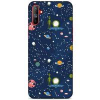Realme C3 Uyumlu Kılıf Mavi Delisi (25) Antişok Kapak Space