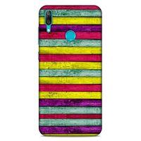 Lopard Huawei Y7 2019 Uyumlu Kılıf Wood'X (30) Silicone Case Desenli