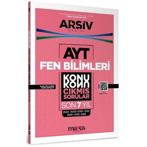AYT Fen Bilimleri Çıkmış Sorular Konu Konu Son 7 Yıl Tıpkı Basım Arşiv Serisi Marka Yayınları