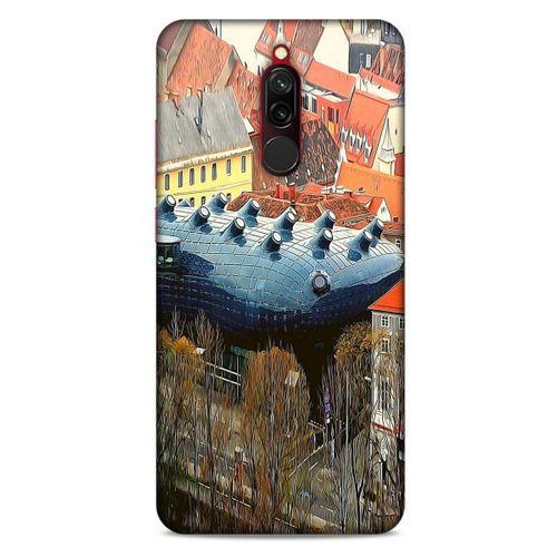 Xiaomi Redmi 8 Kılıf Dünya Mimarisi (32) Soft Silikon Kılıf Kunsthaus Müzesi Avusturya