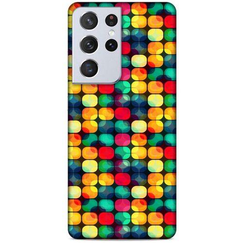 Lopard Samsung Galaxy S21 Ultra Uyumlu Kılıf Geometrix (56) Silikon Kılıf