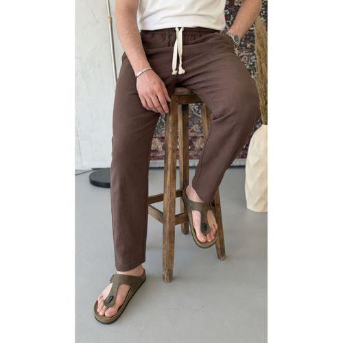 Erkek İthal Yıkamalı Keten Pantolon