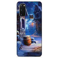 Samsung Galaxy S20 Kılıf Snowix (46) Core Armor Kılıf Kahverengi Mavi