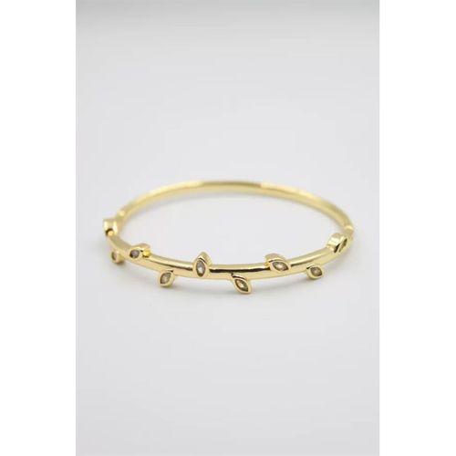 Taşlı Vip Bilezik - Altın