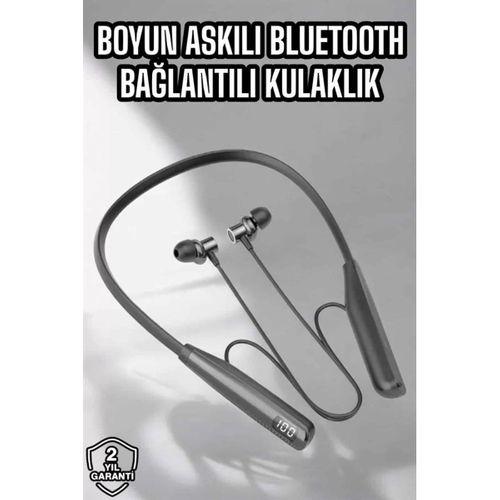 Boyun Bantlı Bluetooth Kulaklık Yüksek Ses Kaliteli 100 Saat Kulaklık