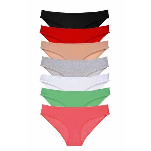 7 adet Süper Eko Set Likralı Kadın Slip Külot Set 3