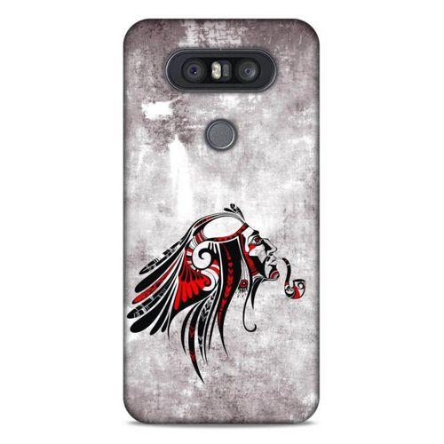 Lopard LG K41S - K51S Uyumlu Kılıf Tattoo's (43) Thin Fit Kılıf Pipolu Kızılderili