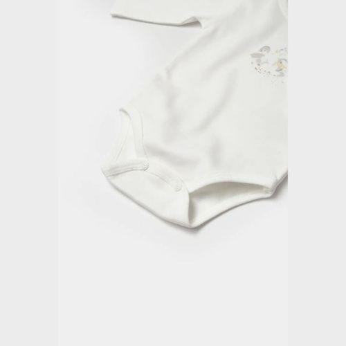 Bibaby Bibaby Biorganic Penguin Club Bebek Body 56003 Ekru Gri