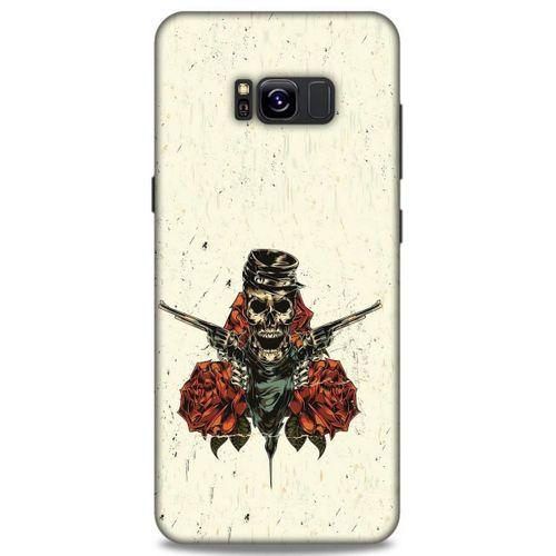 Lopard Samsung Galaxy S8 Plus Uyumlu Kılıf Tattoo's (1) Kılıfı Gül İskelet