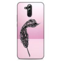 Lopard Huawei Mate 20 Lite Uyumlu Kılıf Tattoo's (29) Arka Koruma Kılıfı Tüy Dövmesi