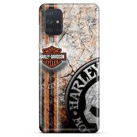 Samsung Galaxy M51 Uyumlu Kılıf Motorsiklet (11) Tam Koruma Harley Davidson