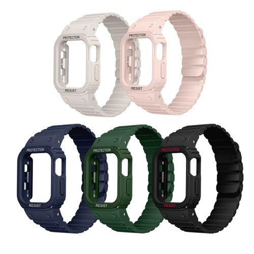 Apple Watch Ultra 49mm KRD-142 Airbag Tasarımlı Kasa Koruyuculu Silikon Kordon