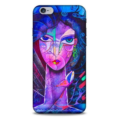 Lopard Apple Iphone 6S Plus Uyumlu Kılıf Sürreal Yüzler ♀ (47) Crystal Flex Kılıf Baskılı