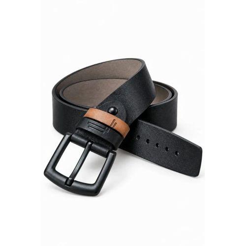 Erkek Siyah 4 Cm Çift Biritli Metal Tokalı Kot Ve Kumaş Pantolon Kemeri
