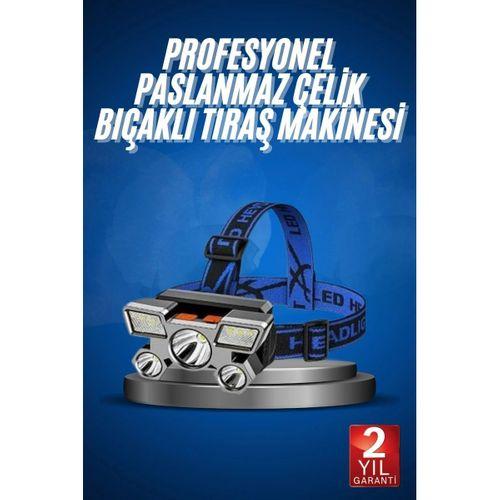 5 Led Far Şarj Edilebilir Güçlü Kafa Lambası Kamp Lambası 4 Modlu