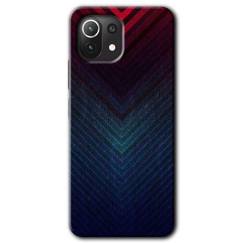 BeRa Aksesuar Xiaomi Mi 11 Lite Kılıf Baskılı Kapak - Abstract 4 +Tam Kaplayan Mat Seramik