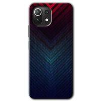 BeRa Aksesuar Xiaomi Mi 11 Lite Kılıf Baskılı Kapak - Abstract 4 +Tam Kaplayan Mat Seramik