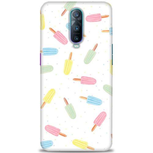Oppo RX17 Pro Kılıf HD Baskılı Kılıf - Renkli Dondurmalar + Tam Ekran Koruyucu