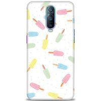 Oppo RX17 Pro Kılıf HD Baskılı Kılıf - Renkli Dondurmalar + Tam Ekran Koruyucu