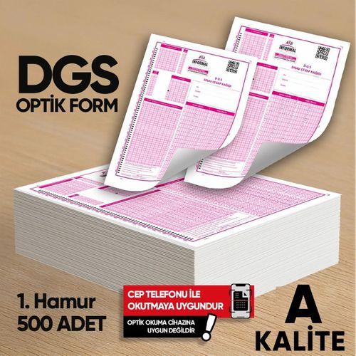 DGS Deneme Sınavları İçin 500 Adet Optik Form