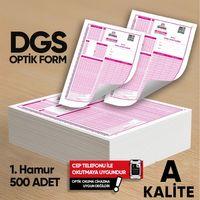 DGS Deneme Sınavları İçin 500 Adet Optik Form