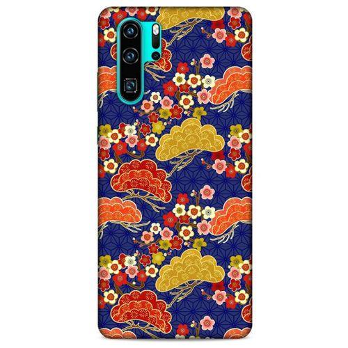 Huawei P30 Pro Kılıf Japonya (50) Shockproof Kılıf Renkli Çiçekler