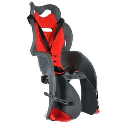 Çocuk Taşıyıcı Bisiklet Koltuğu Bagaj Bağlantılı Siyah Kırmızı Polisport