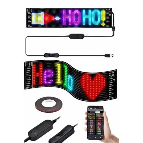 Matrix Led Cama Yapışan Telefon Kontrollü Panel Dijital Ekran Kumandalı