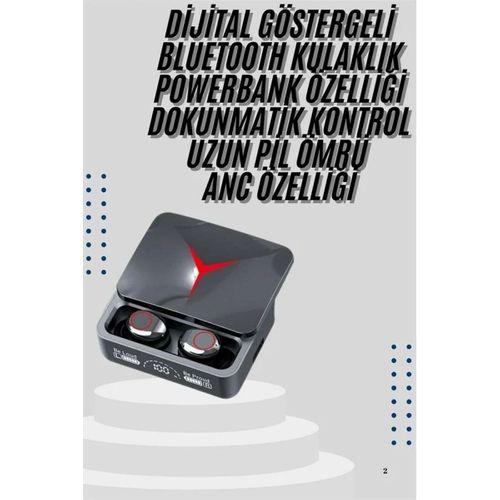 Kablosuz Bluetooth Kulaklık Powerbank Özellikli Göstergeli Hd Mikrofon