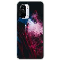 Xiaomi Redmi Mi11i HD Baskılı Kılıf + 9D Tam Ekran Koruyucu - Smoke-Man