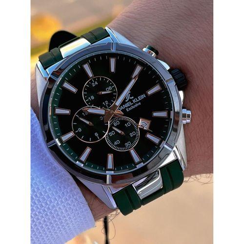 Daniel Klein Erkek Kol Saati 30 Metre Suya Dayanıklı Silikon Kordon + Bileklik Hediyeli VS.BLKT.0715