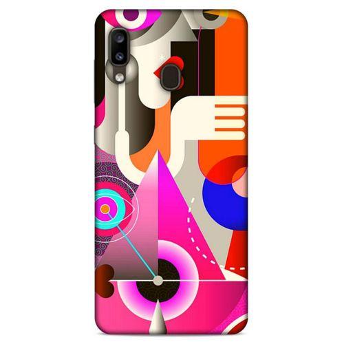 Lopard Samsung Galaxy A20 Uyumlu Kılıf Soyut Sanat (17) Baskılı Tasarım Kılıf